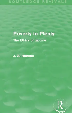 Hobson |  Poverty in Plenty (Routledge Revivals) | Buch |  Sack Fachmedien