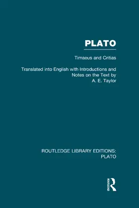 Taylor |  Plato: Timaeus and Critias (RLE: Plato) | Buch |  Sack Fachmedien