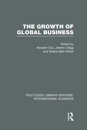 Cox / Clegg / Ietto-Gillies |  The Growth of Global Business (RLE International Business) | Buch |  Sack Fachmedien