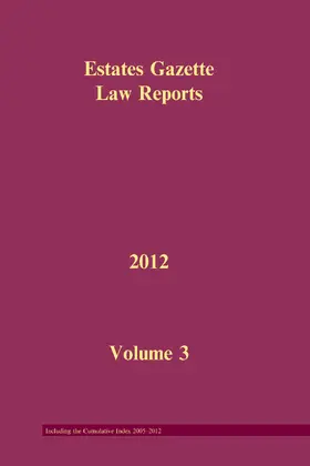 Marshall |  EGLR 2012 V3 | Buch |  Sack Fachmedien