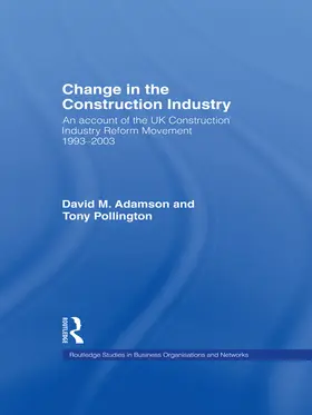 Adamson / Pollington |  Change in the Construction Industry | Buch |  Sack Fachmedien