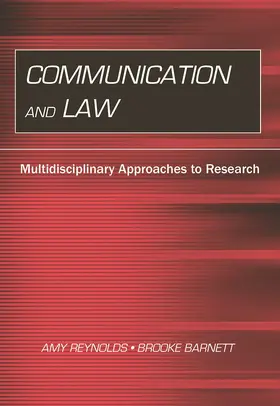 Reynolds / Barnett |  Communication and Law | Buch |  Sack Fachmedien