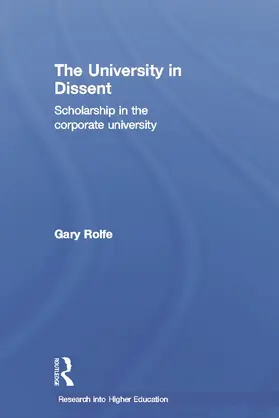Rolfe |  The University in Dissent | Buch |  Sack Fachmedien