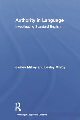 Milroy |  Authority in Language | Buch |  Sack Fachmedien