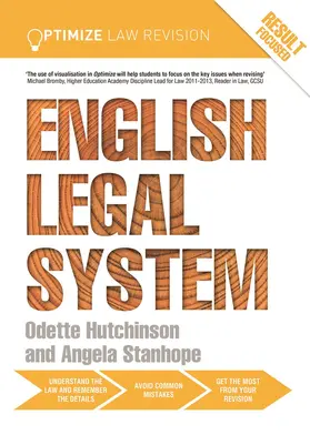 Stanhope / Hutchinson |  Optimize English Legal System | Buch |  Sack Fachmedien