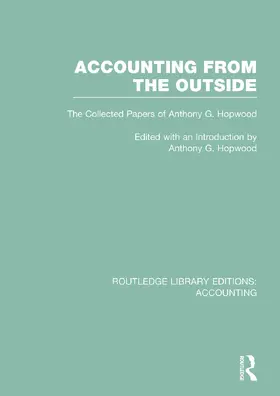 Hopwood |  Accounting From the Outside (RLE Accounting) | Buch |  Sack Fachmedien