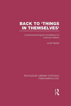 Seifert |  Back to 'Things in Themselves' | Buch |  Sack Fachmedien