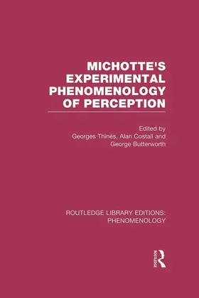 Thinés / Costall / Butterworth |  Michotte's Experimental Phenomenology of Perception | Buch |  Sack Fachmedien