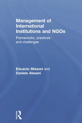 Missoni / Alesani |  Management of International Institutions and NGOs | Buch |  Sack Fachmedien