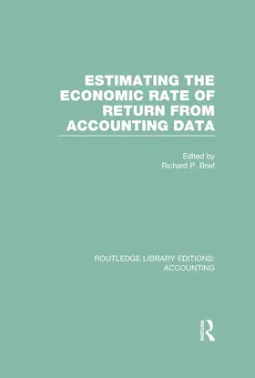 Brief |  Estimating the Economic Rate of Return From Accounting Data (RLE Accounting) | Buch |  Sack Fachmedien