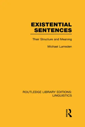 Lumsden |  Existential Sentences | Buch |  Sack Fachmedien