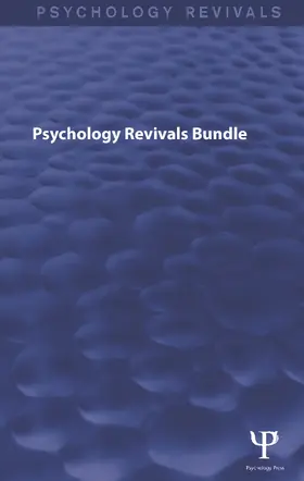 Various |  Psychology Revivals Bundle | Buch |  Sack Fachmedien