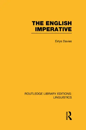 Davies |  The English Imperative (RLE Linguistics D | Buch |  Sack Fachmedien