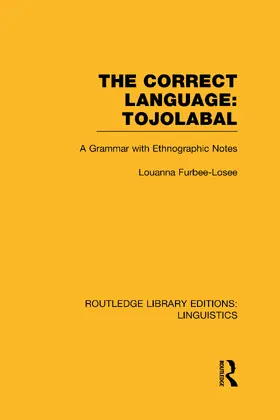 Furbee-Losee |  The Correct Language | Buch |  Sack Fachmedien