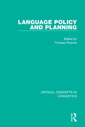 Ricento |  Language Policy and Planning | Buch |  Sack Fachmedien