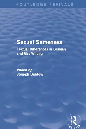 Bristow |  Sexual Sameness (Routledge Revivals) | Buch |  Sack Fachmedien