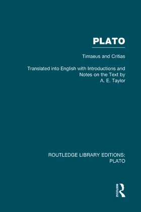Taylor |  Plato: Timaeus and Critias (RLE: Plato) | Buch |  Sack Fachmedien
