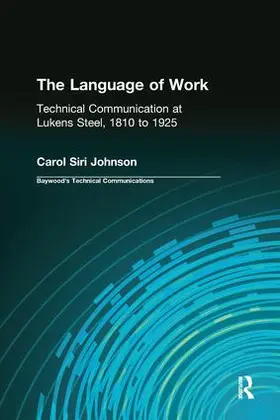 Johnson / Sides |  The Language of Work | Buch |  Sack Fachmedien