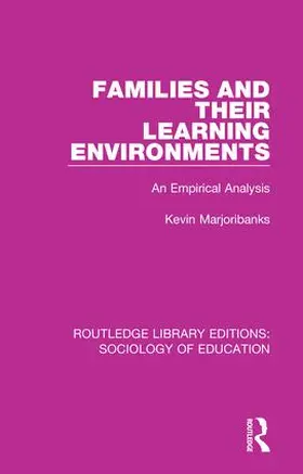 Marjoribanks |  Families and their Learning Environments | Buch |  Sack Fachmedien