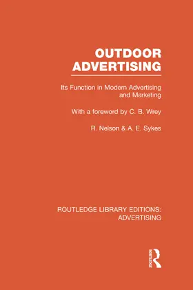 Nelson / Sykes |  Outdoor Advertising (Rle Advertising) | Buch |  Sack Fachmedien