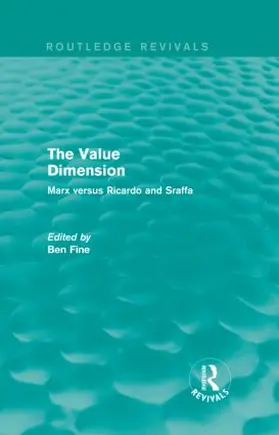 Fine |  The Value Dimension (Routledge Revivals) | Buch |  Sack Fachmedien