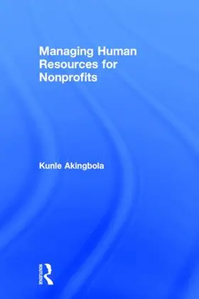 Akingbola |  Managing Human Resources for Nonprofits | Buch |  Sack Fachmedien