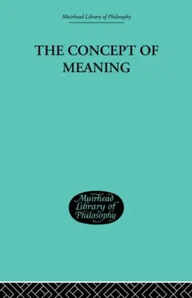 Hill | The Concept of Meaning | Buch | 978-0-415-84673-8 | www2.sack.de
