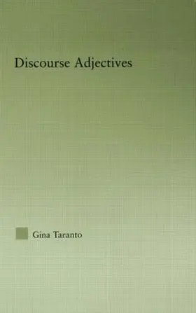 Taranto | Discourse Adjectives | Buch | 978-0-415-84707-0 | sack.de