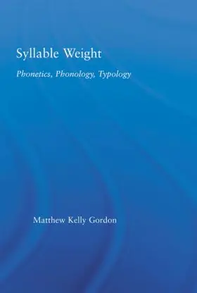 Gordon |  Syllable Weight | Buch |  Sack Fachmedien