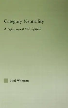 Whitman |  Category Neutrality | Buch |  Sack Fachmedien
