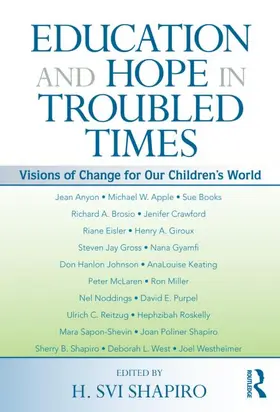 Shapiro |  Education and Hope in Troubled Times | Buch |  Sack Fachmedien