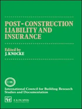 Knocke | Post-Construction Liability and Insurance | Buch | 978-0-419-15350-4 | sack.de