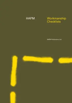  HAPM Workmanship Checklists | Buch |  Sack Fachmedien