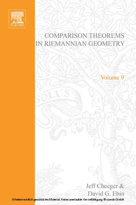 Cheeger / Ebin |  Comparison Theorems in Riemannian Geometry | eBook | Sack Fachmedien