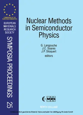 Langouche / Soares / Stoquert |  Nuclear Methods in Semiconductor Physics | eBook | Sack Fachmedien