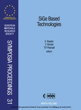 Shiraki / Pearsall / Kasper |  SiGe Based Technologies | eBook | Sack Fachmedien