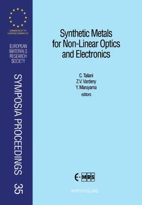 Taliani / Vardeny / Maruyama |  Synthetic Materials for Non-Linear Optics and Electronics | eBook | Sack Fachmedien