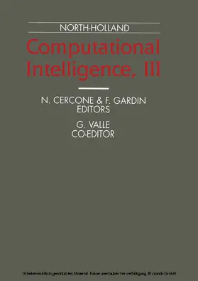 Valle / Gardin / Cercone |  Computational Intelligence, III | eBook | Sack Fachmedien