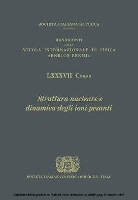 Moretto / Ricci |  Nuclear Structure and Heavy-Ion Dynamics | eBook | Sack Fachmedien