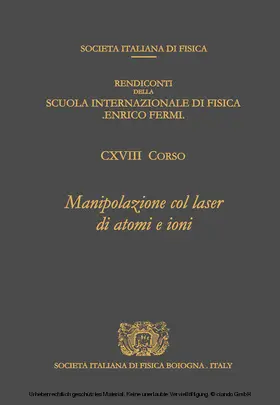 Arimondo / Phillips / Strumia |  Laser Manipulation of Atoms and Ions | eBook | Sack Fachmedien