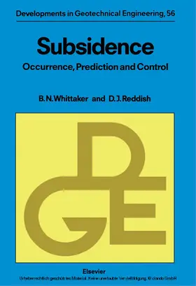 Reddish / Whittaker |  Subsidence | eBook | Sack Fachmedien