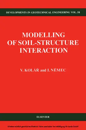Kolár / Nemec |  Modelling of Soil-Structure Interaction | eBook | Sack Fachmedien