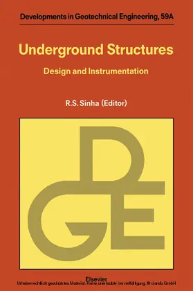 Sinha |  Underground Structures | eBook | Sack Fachmedien