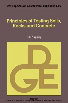 Nagaraj |  Principles of Testing Soils, Rocks and Concrete | eBook | Sack Fachmedien
