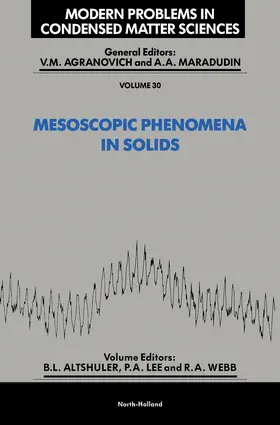 Altshuler / Lee / Webb MD |  Mesoscopic Phenomena in Solids | eBook | Sack Fachmedien