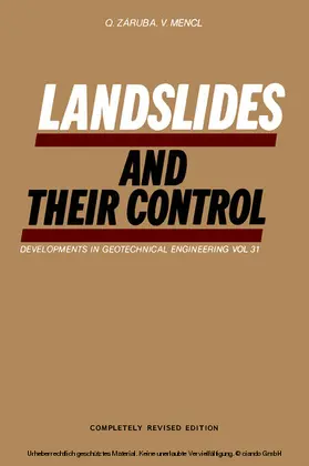 Z ruba / Mencl |  Landslides and Their Control | eBook | Sack Fachmedien