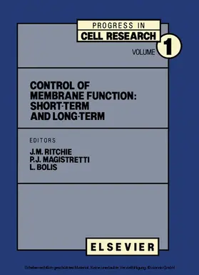 Ritchie / Magistretti / Bolis |  Control of Membrane Function: short-term and long-term | eBook | Sack Fachmedien