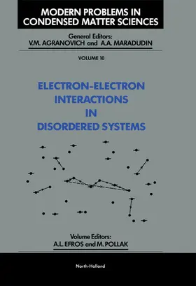 Efros / Pollak |  Electron-Electron Interactions in Disordered Systems | eBook | Sack Fachmedien