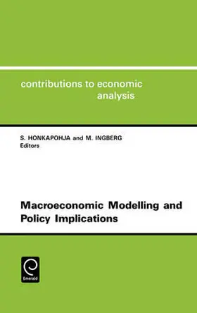 Honkapohja / Ingberg |  Macroeconomic Modelling and Policy Implications | Buch |  Sack Fachmedien