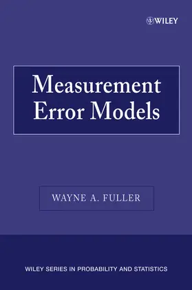 Fuller |  Measurement Error Models | Buch |  Sack Fachmedien